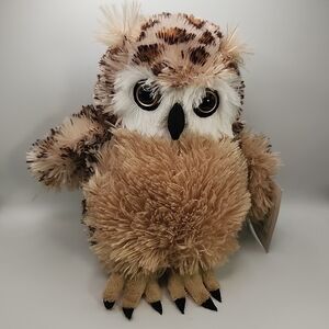 Plush Brown Owl Stuffed Animal - Soft Cuddly Toy